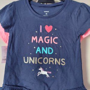 Brand new with tags pair of Girls Carters t shirts